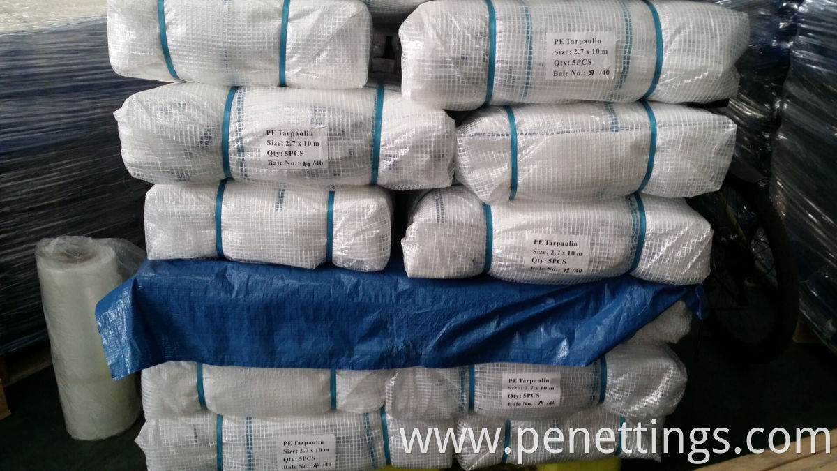 PE leno tarpaulin bale packing